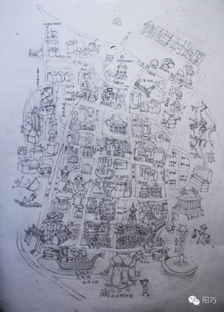 集美學(xué)村手繪地圖