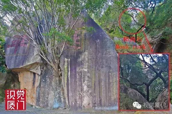 清代廈門著名景觀“和尚石”終于被發(fā)現(xiàn)，竟然藏身鴻山公園雜樹從中