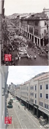 55組廈門(mén)中山路今昔對(duì)比，驚艷了整整80年，越看越感動(dòng)