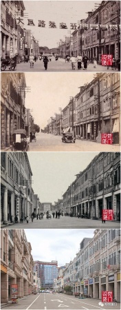 55組廈門(mén)中山路今昔對(duì)比，驚艷了整整80年，越看越感動(dòng)