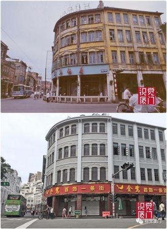 55組廈門(mén)中山路今昔對(duì)比，驚艷了整整80年，越看越感動(dòng)