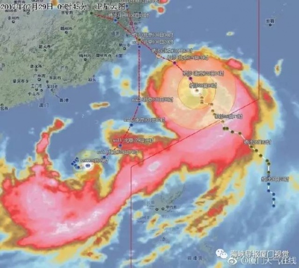 剛剛，“納沙”重創臺灣，登陸風力13級！明早或提前登陸福建！廈門將迎來狂風！暴雨！巨浪！