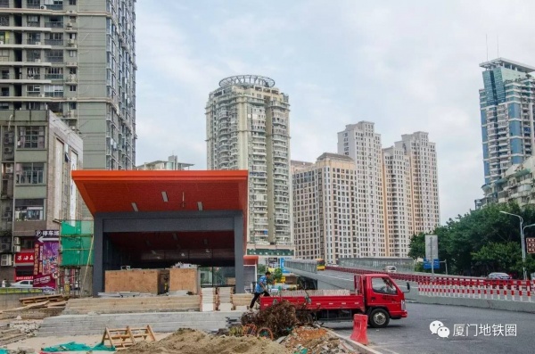 廈門地鐵超級換乘樞紐——呂厝站出入口