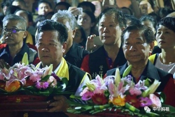 【媽祖】湄洲媽祖巡臺回鑾安座信眾熱情迎接