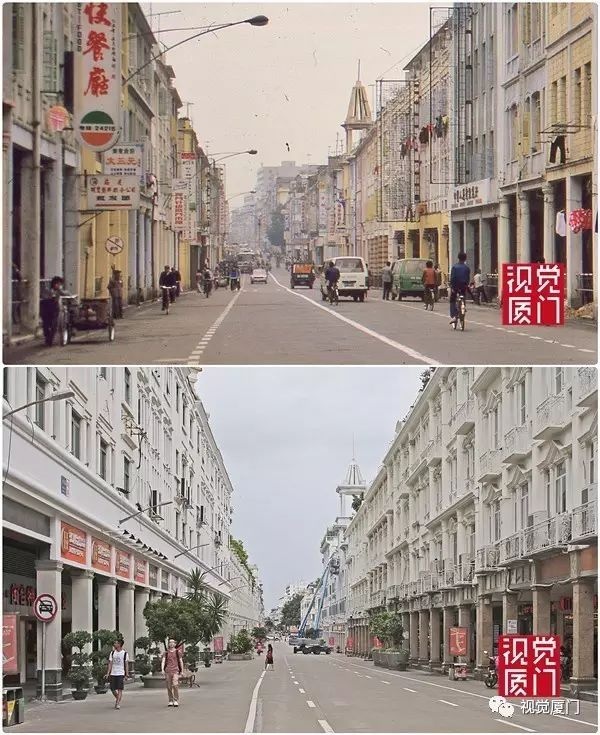 55組廈門中山路今昔對比，驚艷了整整80年，越看越感動(dòng)