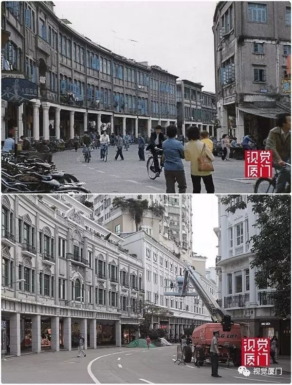 55組廈門中山路今昔對比，驚艷了整整80年，越看越感動(dòng)