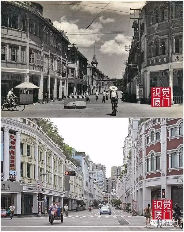 55組廈門中山路今昔對比，驚艷了整整80年，越看越感動(dòng)